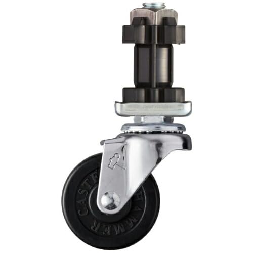 Hammer Pipe Insert Swivel Rubber Wheel 2.0 inches (50 mm) for 32 Square 4205EN-R50