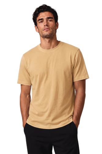 Image of Van Heusen Men's Crew Neck T-Shirt - Soft & Breathable Cotton | Regular Fit | Comfortable Everyday Casual Wear | Short Sleeves | Summer Favorite |Solid Colors | Style 60052|Available in Pack of 1 & 2