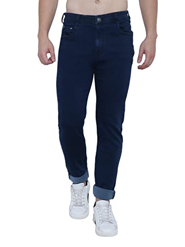 Image of Strechable Denim Regular Fit Mid Waist Light Weight Soft Feel Stretchable Denim Jeans Pant for Men