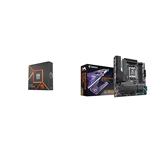 AMD Ryzen 5 7600X + GIGABYTE B650M AORUS ELITE AX Motherboard