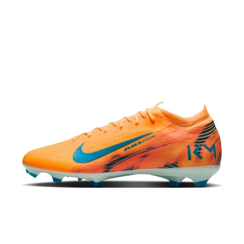 Nike Mercurial Vapor 16 Pro Kylian Mbappe Firm-Ground Low-Top Soccer Cleats (Melon Tint/Igloo/Neo Turquoise) Size 10.5