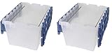 Akro-Mils 66486 FILEB 12-Gallon Plastic Storage Hanging File Box with Attached Lid, 21-1/2-Inch by 1