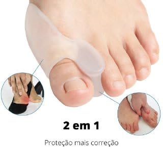 Protetor Ortopédico De Joanete Silicone Corretor Dedão Previne Dores Separador - SHACK