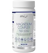 M+S Magnesium Complex – 420 mg of Magnesium Glycinate, Magnesium Citrate, Magnesium Malate, Promo...