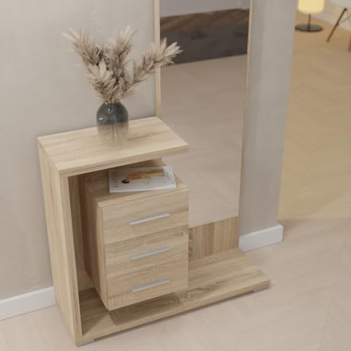 Mueble recibidor vertical para organizar entradas estrechas con el estilo Celine 4