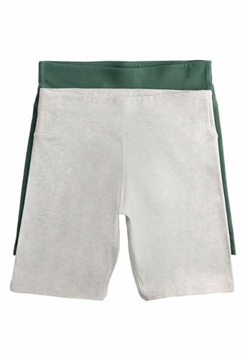 Marks & Spencer Pack de 2 Mallas de Ciclista de algodón (6-16 años) Mezcla De Verde Niñas 9-10 años