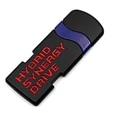 1x Hybrid Side Badge Emblem Sticker for Universal Truck Cars (Black Red)