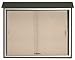 Aarco Outdoor Green Sliding Door Tack Board Message Centers 36"H x 45"W