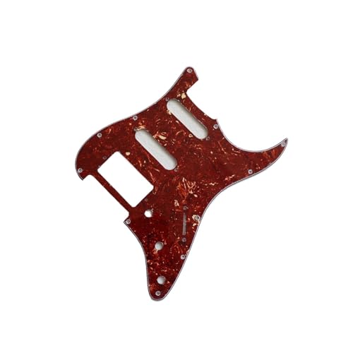 Pickguard guitare électrique ST SSH 1 trou vissé plaque de protection noir