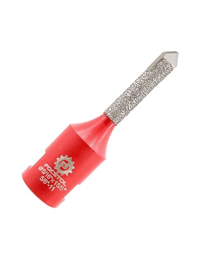 FOCSTOL Diamond Mortar Raking Bit - Mortar Router Bit with Carbide Tipped for Mortar Removal and Tuck Pointing Masonry Stone Brick Removal 5/16''x1-5/8''(8x42mm)