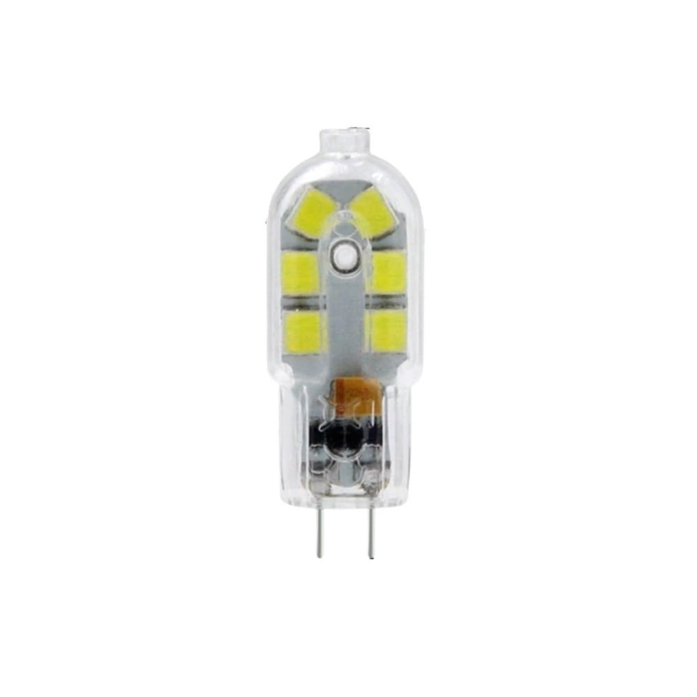 1fortunate lampadine, Confezione da 50, Mini Faretto LED G4/G9 AC220V 2W SMD2835 Faretto Lampadario con Copertura Trasparente/Lattiginosa(Cold White,G4 220V Transparent)