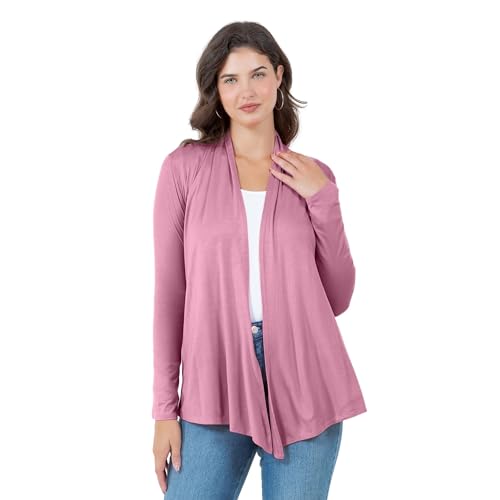 Image of Azules Long Sleeve Womens Cardigan, Thin Flowy Rayon Sweater Lightweight Cardigan for Casual or Dressy Outfits