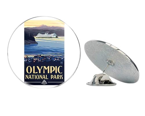 Olympic Art Poster (rv National Park Hike) Metal 0.75