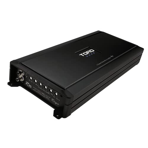 TORO TECH – R5, 4000 Watts MAX – 1600 Watts RMS 1Ω Stable Monoblock Car Amplifier Sound Quality Class D Design, Built-in Auto Sensing Turn-On, Subwoofer Amplifier & Bass Boost