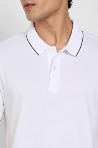 Image of Peregrine by Pantaloons Men's Solid Slim Fit Polo Shirt