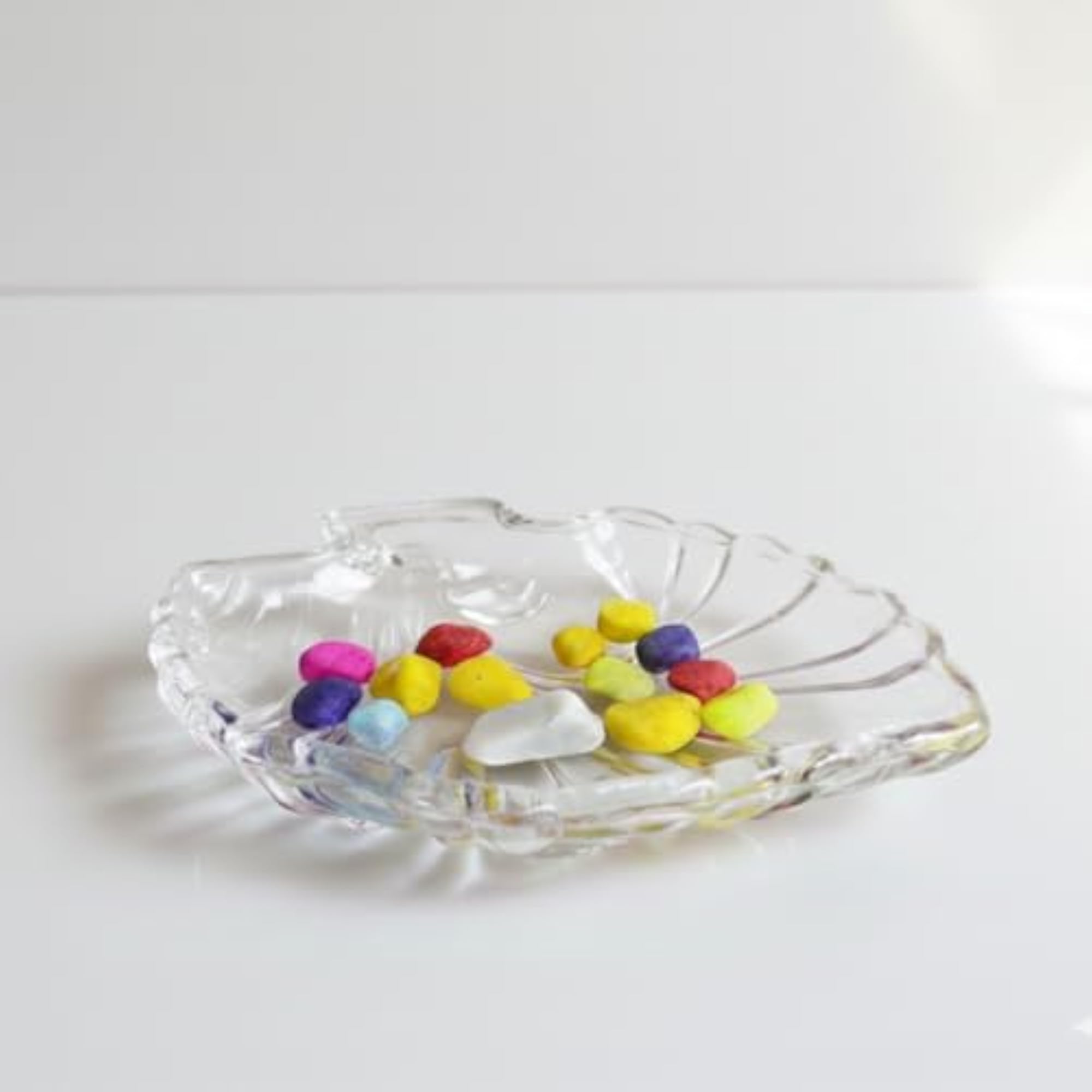 Crystal Glass Feng Shui Plate for Good Luck and Wealth