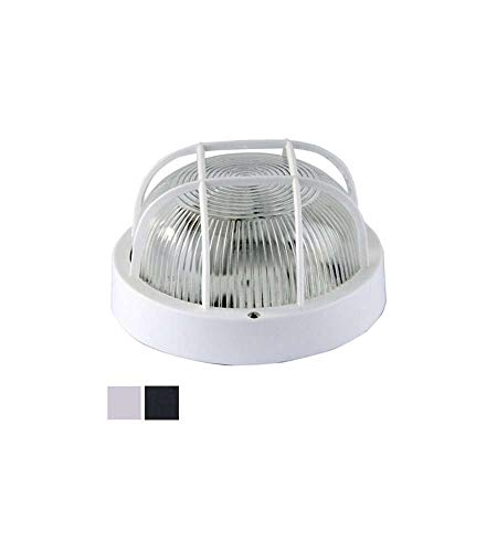 Plafoniera Syntesy Tonda Nera Griglia 00543 [Syntesy]