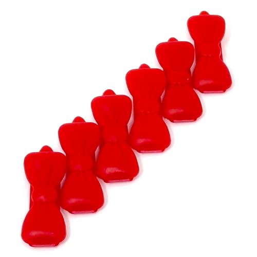 Minihaarspange für Haustiere Haarschmuck Hundehaarspange 6 Stück Haarspangen rot 8
