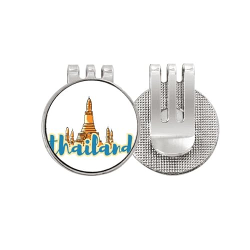 Marqueur balle golf Thaïlande Wat Haw Pha Kaew pince magnétique hat