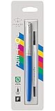 Parker Jotter Originals Rollerball Pen, Classic Blue Finish, Fine Point, Black Ink
