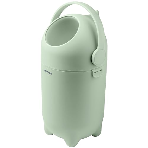 Pañalera Dropy Nattou antiolor de polietileno verde de 49 cm para habitación de bebé 3