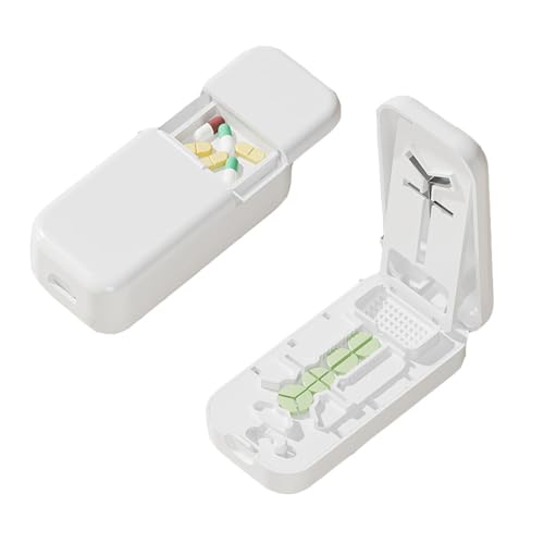 lomonmen Cortador de Pastillas,Partidor de Pastillas Múltiples,Corta Pastillas Medicamento para...