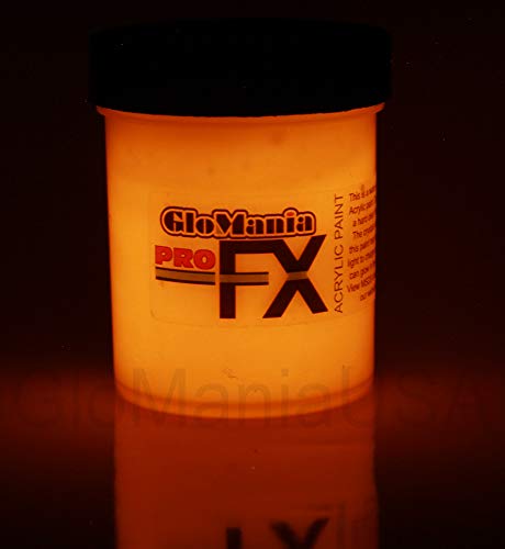 Glow In The Dark Paint, Luminous Glowing Profx Orange 2 Ounces #TOP1
