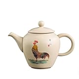 Théière En Forme Coq Peinte À La Main 200ml Poterie Antique Chinoise Théière En Céramique Bouilloire Domestique Service À Thé Portable Voyage Accessoires