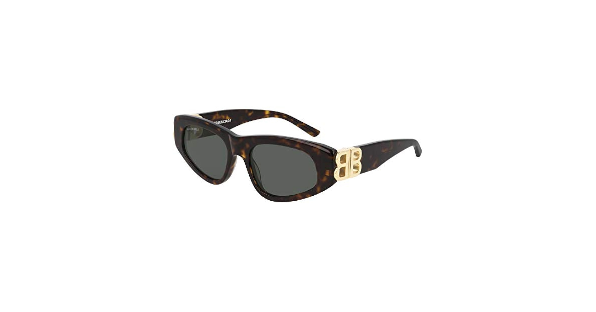 サングラス BALENCIAGA Balenciaga - BB0095S - 002 havana gold green Balenciaga™ Dynasty Dynasty BB0095S Oval Sunglasses | EyeOns.com