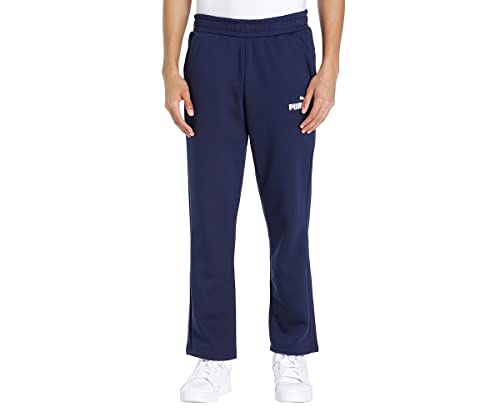 Pantalon de survêtement PUMA Ess Logo Pants FL OP mixte en polaire confortable noir