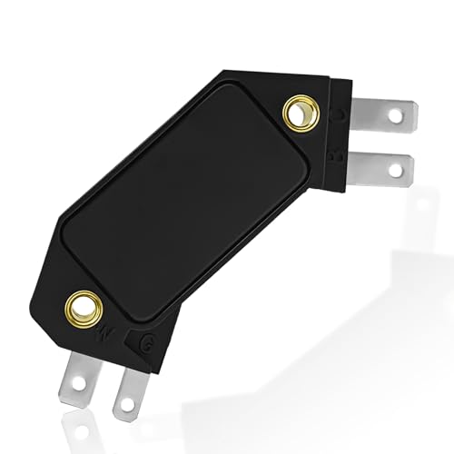 SYudwen 1875990 4 Pin Performance Ignition Module Compatible with 1974-1988 Chevy Pontiac Olds Bulck Replace OE #LX301 DM1906 1190357 4419628 (Pack of 1pcs Black)