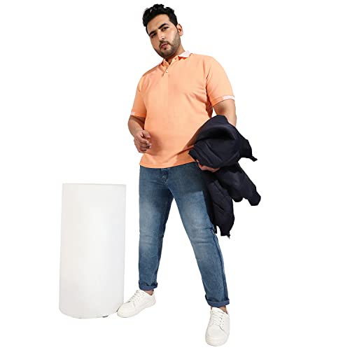 Image of CAHOOT Instafab Plus Men's Polo Neck Half Sleeve Regular Fit T-Shirt for Casual Wear | Modern Clothing T-Shirt Crafted with Comfort Fit and High-Performance for Everyday Wear