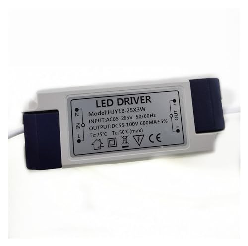 1 個 300mA 600mA 900mA LED 電球 24 ワット 30 ワット 36 ワット 54 ワット 75 ワット LED ドライバトランス電源アダプタ(18-25X3W)