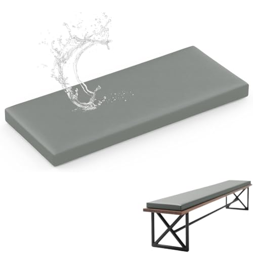 WLXFF Lavable Cojines para Banco, Impermeable Colchoneta Banco Jardin, Antideslizante Cojin Banco Interior, para Muebles Patio Exterior, Interior,No8,140X30X3CM