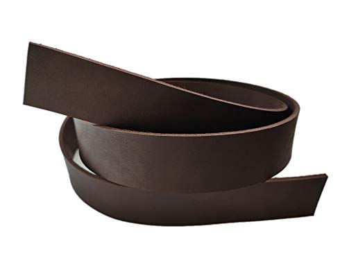 9 oz Genuine Leather Strap, Leather Strip, Leather Band, Natural Leather Belt Blank. 51-55