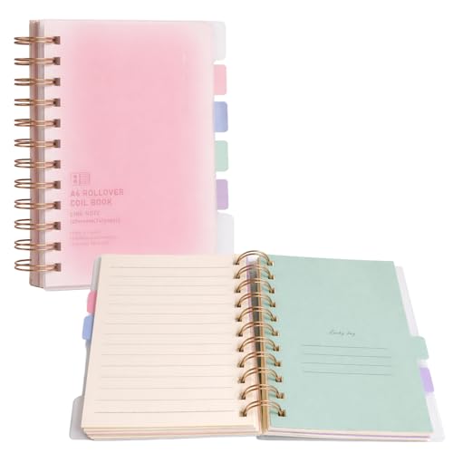Image of FunBlast Diary for Girls - Spiral Notebook Diary, Ruled Notebooks for Boys & Girls, Cute Kawaii Stationery, Aesthetic A6 Size Journal Diary - 240 Pages (Pink)