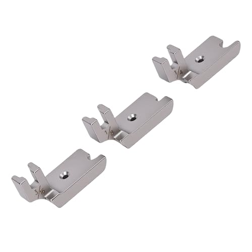 Set 3 Pies Prensatelas Bajo Zurcido Acero Inox miniatura 6