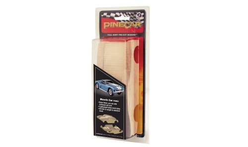 Pinecar Full Body Pre-Cut Designs Muscle Car