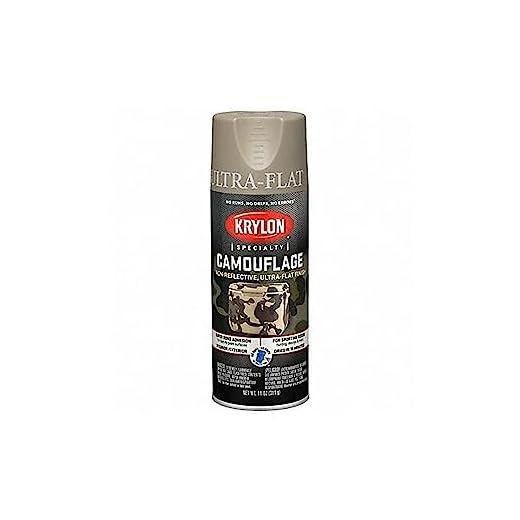 Krylon K04291000 Camouflage Paint, Ultra Flat, Khaki, 11 oz.,Camouflage Khaki