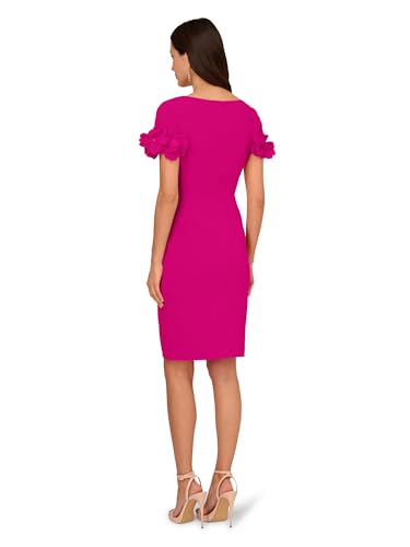 Image of Adrianna Papell Knit Crepe Short Dress