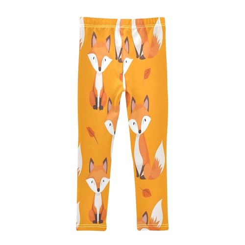 Toddler Girls Leggings Printed Yoga Pants Leggings Seamless Pattern Cute Fox for Kids2