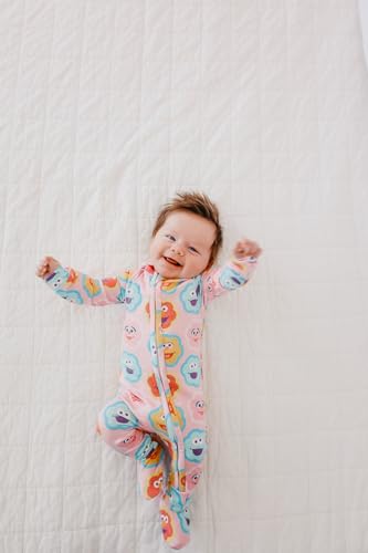 Image of Copper Pearl Abby and Pals Zip-Up Footie Baby Pajamas - Ultra-Soft Boys and Girls Pajamas, Premium Knit Fabric in Stylish Prints, Tag-Free with Two-Way Zipper, Newborn to 24 Months