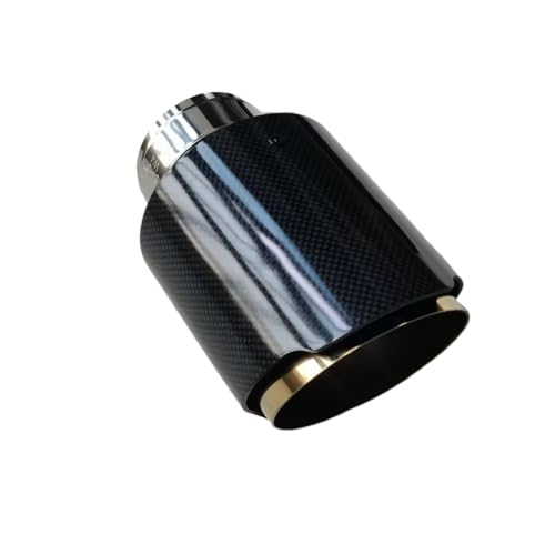 Tuyau d'échappement en carbone brillant et acier doré 304 pour une finition haut de gamme