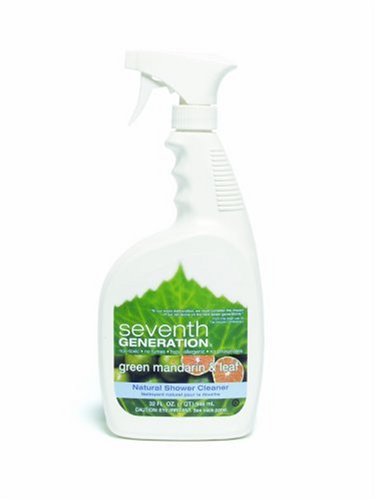 Seventh Generation Shower Cleaner, Green Mandarin & Leaf, 32-Ounce Bottles (Pack of 6)