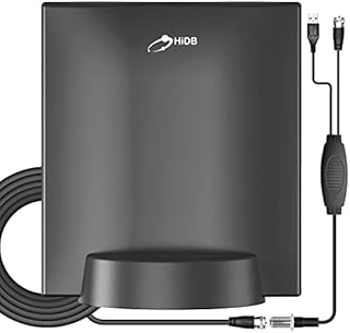 TV Antenna for Smart TV, HD Digital TV Antenna Indoor Amplified Long Range Reception, Premium HDTV Antenna with Signal Booster - Support 4K HD Local Channels Fire Stick Smart TV All Television