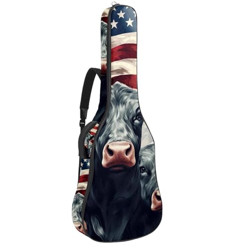 Sac pour guitare acoustique multicolore 101,6 cm avec poches et doublure