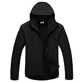 🍒Softshelljacke Herren Wasserabweisende Funktionsjacke mit Abnehmbarer Kapuze Leichte Outdoorjacke für Wandern Trekking Regenjacke Herren Leicht Wasserdicht Faltbare Regenmantel mit Kapuze Fahrrad Rain Windbreaker Windjacke Camping Outdoor Regenjacke Herren Wasserdicht Outdoorjacke Leichte Freizeitjacke Packbare Windjacke Fahrrad Regenmantel mit Kapuze