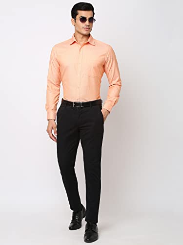 Image of MARKRICH Men's Slim Fit Semi Shirt with Spread Collar & Full Sleeves for Formal & Casual Wear