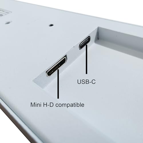 Image of VSDISPLAY 9.1'' 1920x462 IPS Small Mini LCD Monitor PC Case Screen,White | As Secondary Display, Monitoring Computer Temperature CPU GPU RAM Data