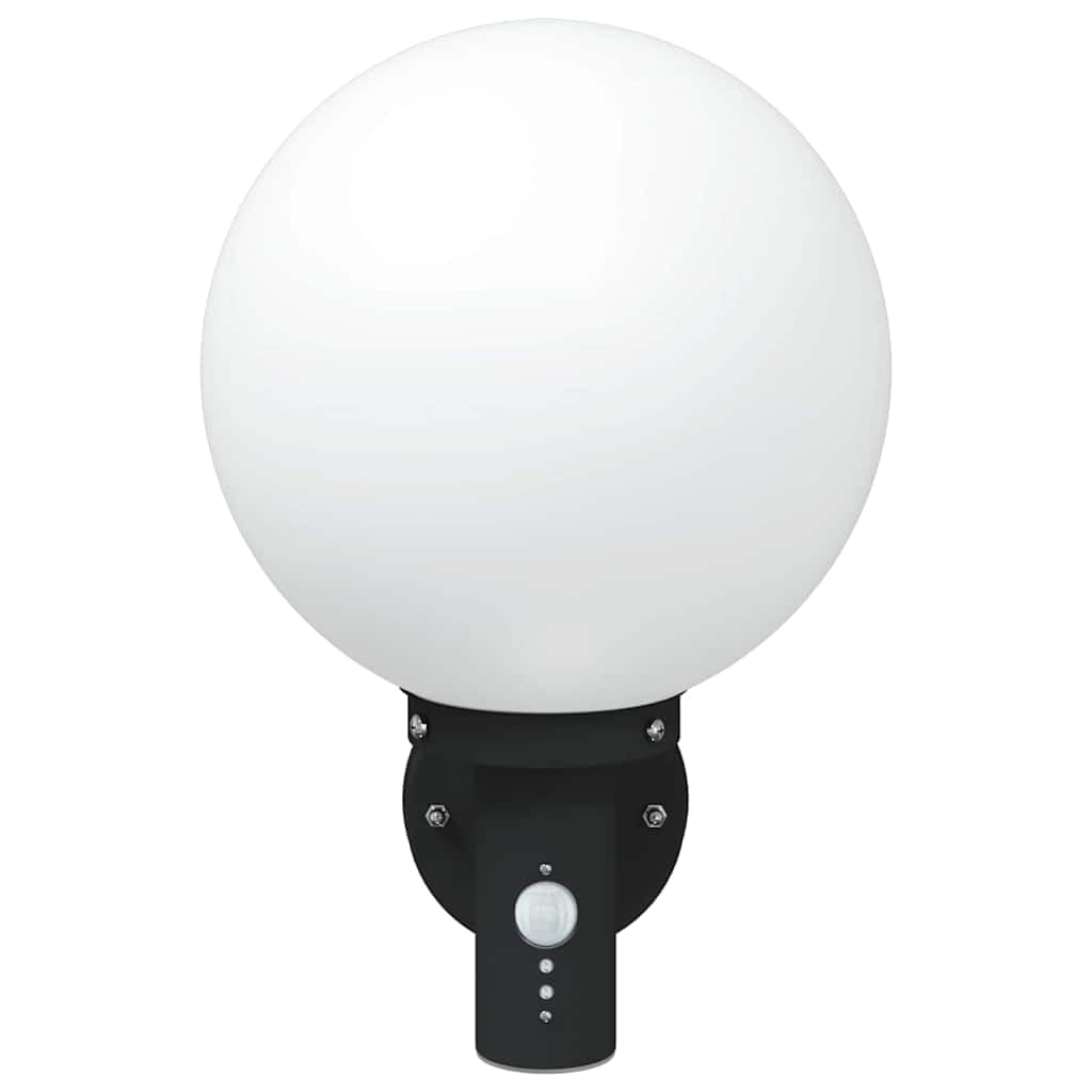 Zewnętrzna lampa ścienna czarna 28 x 25 x 38 cm, IP44, E27, stal nierdzewna